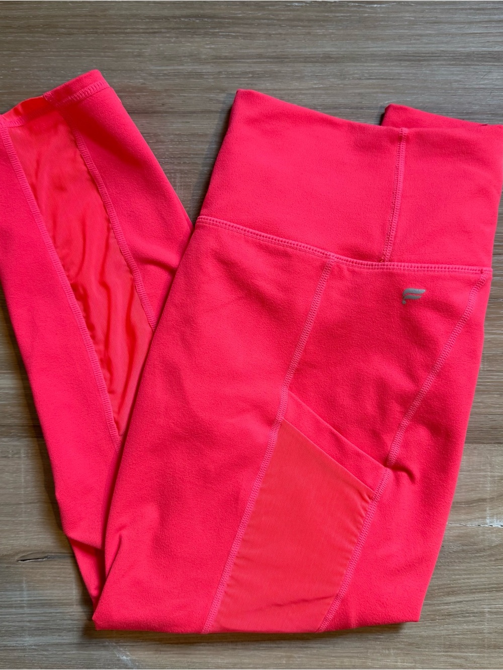 Fabletics Neon Pink Women’s Powerhold Activewear Leggings with Side Pocket XL